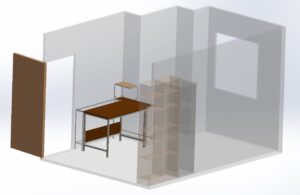 アルミパイプDIY PC棚５
